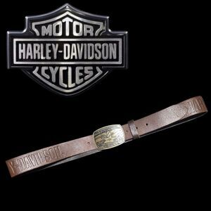 Harley-Davidson Brown Leather Men's Belt